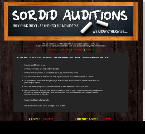 sordid auditions